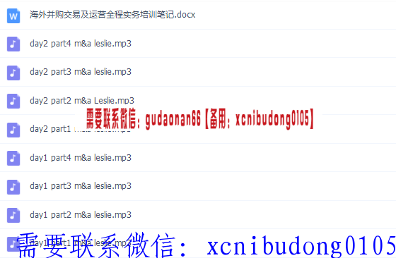 张伟华2017年海外并购交易及运营全程实务培训