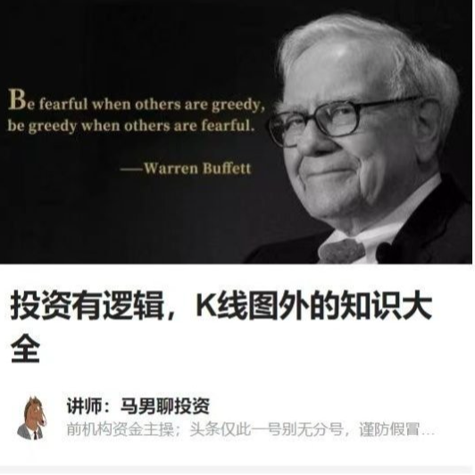 马男聊投资 投资有逻辑，K线图外的知识大全
