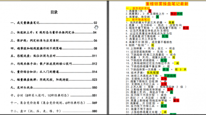 重楼锁雾量价操盘笔记 1pdf