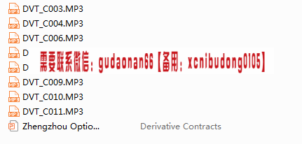 郑商所第三期期权讲习培训班