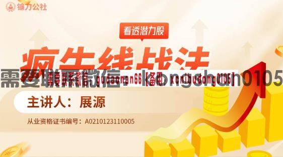 展源疯牛线战法股票视频课程